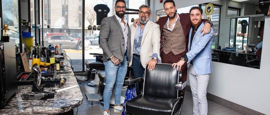 The Khalil Barbershop team in the shop